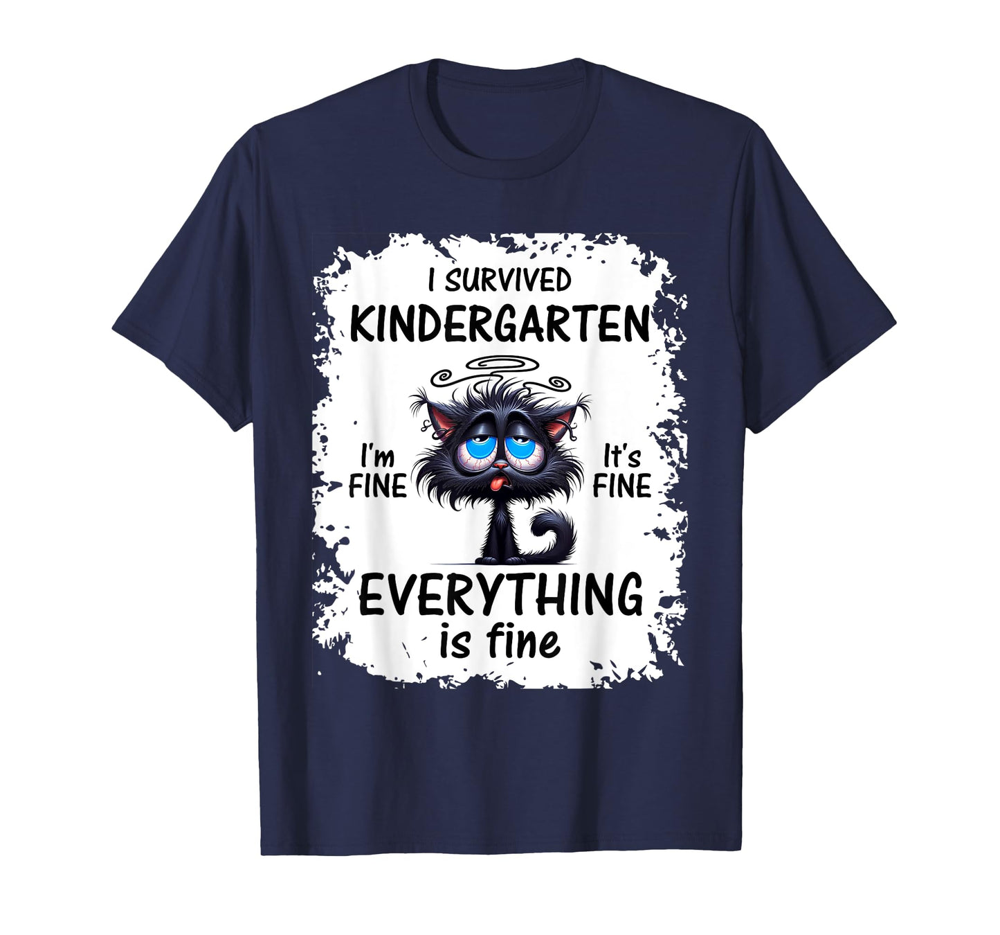 Funny Kindergarten Grad 2025 I Survived Kindergarten T-Shirt
