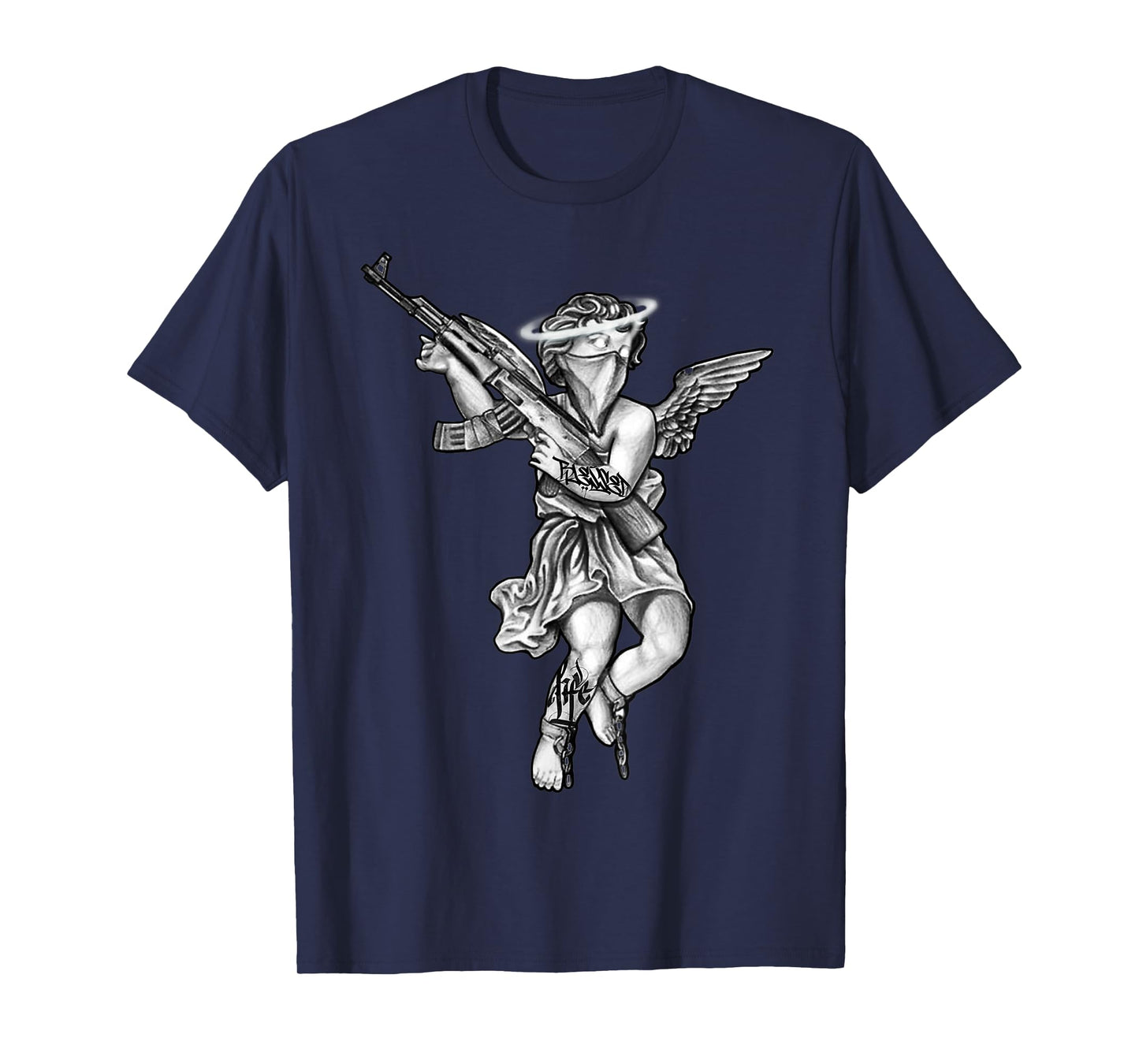 Avenging Angel Sinner Chicano Tattoo T-Shirt