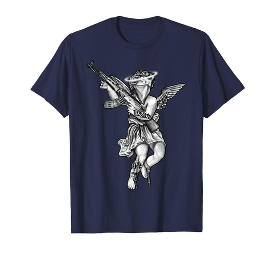Avenging Angel Sinner Chicano Tattoo T-Shirt