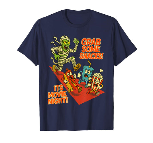 Grab Some Snacks! It's Movie Night! Halloween Horror Nights T-Shirt