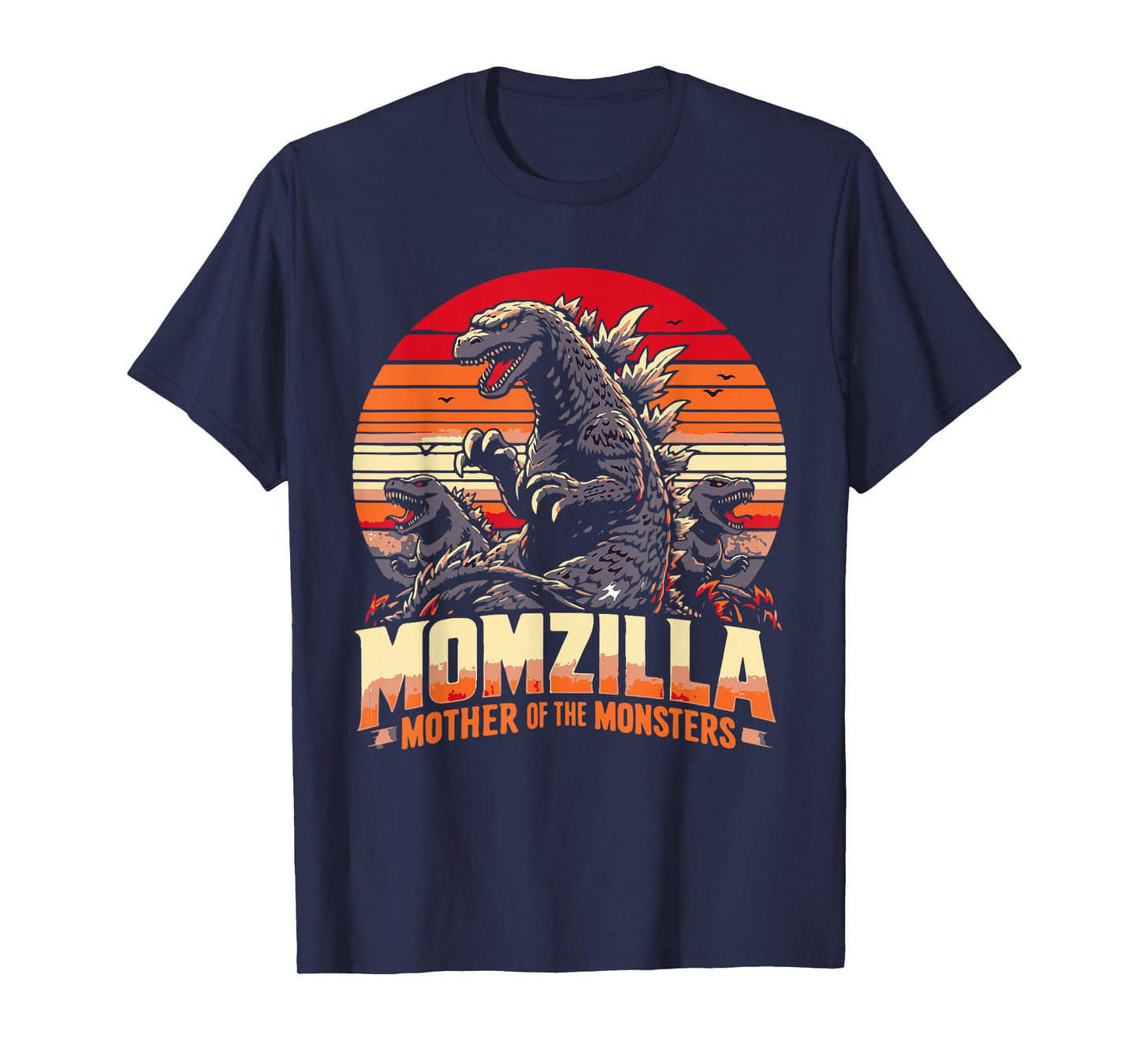 funny Momzilla Mother Of Monsters Retro birthday Mothers day T-Shirt