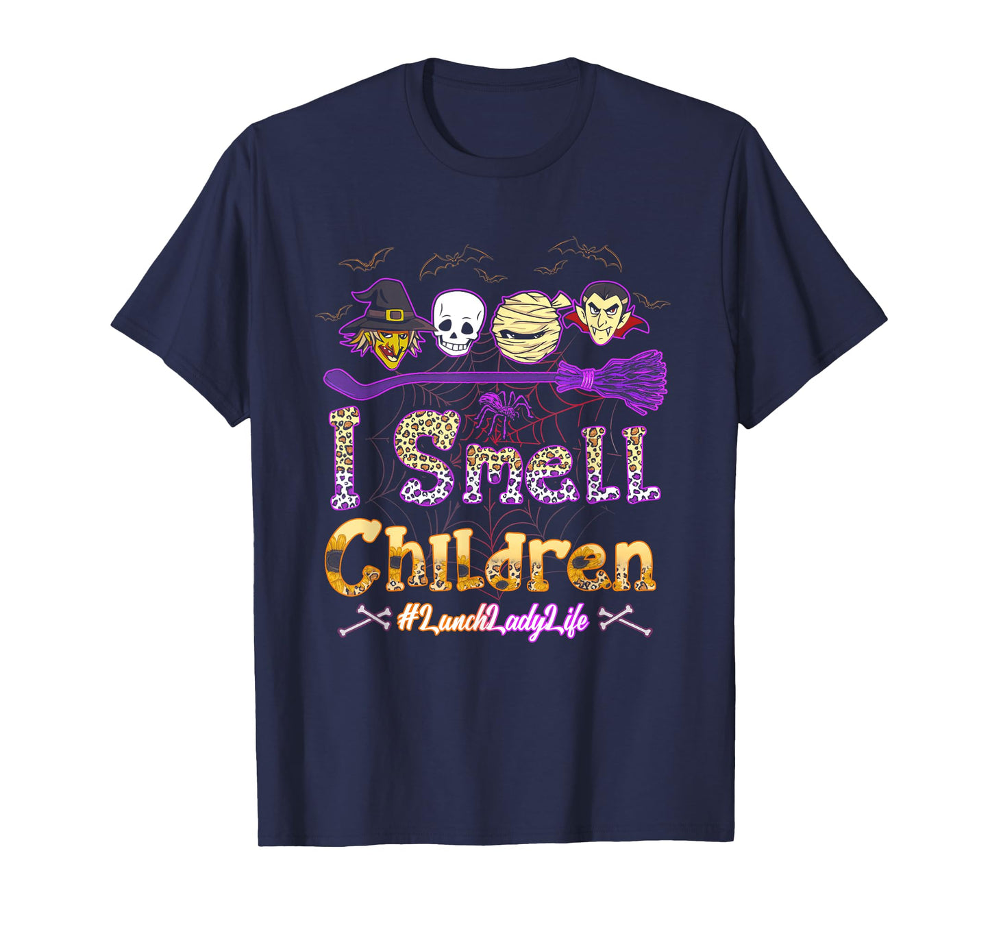I Smell Children Lunch Lady Life Halloween Lunch Lady Witch T-Shirt