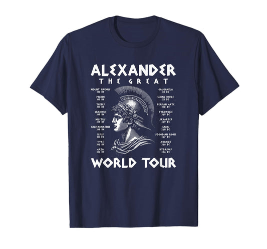 Alexander The Great World Tour Funny T-Shirt