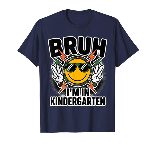 Bruh I'm in Kindergarten Camouflage Back to School Camo Boys T-Shirt