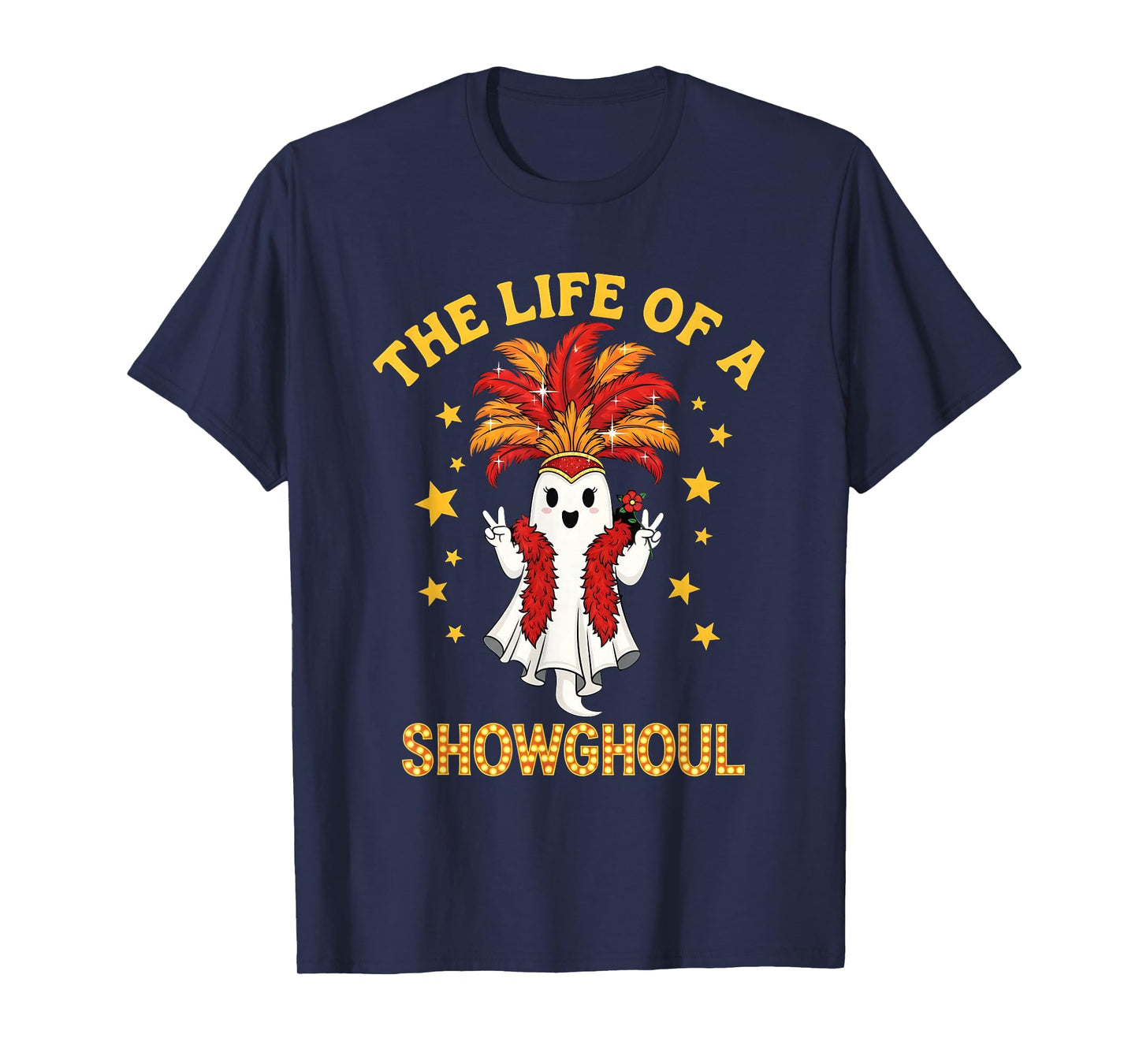 The Life of a Showghoul Funny Glam Ghost Halloween Costume T-Shirt