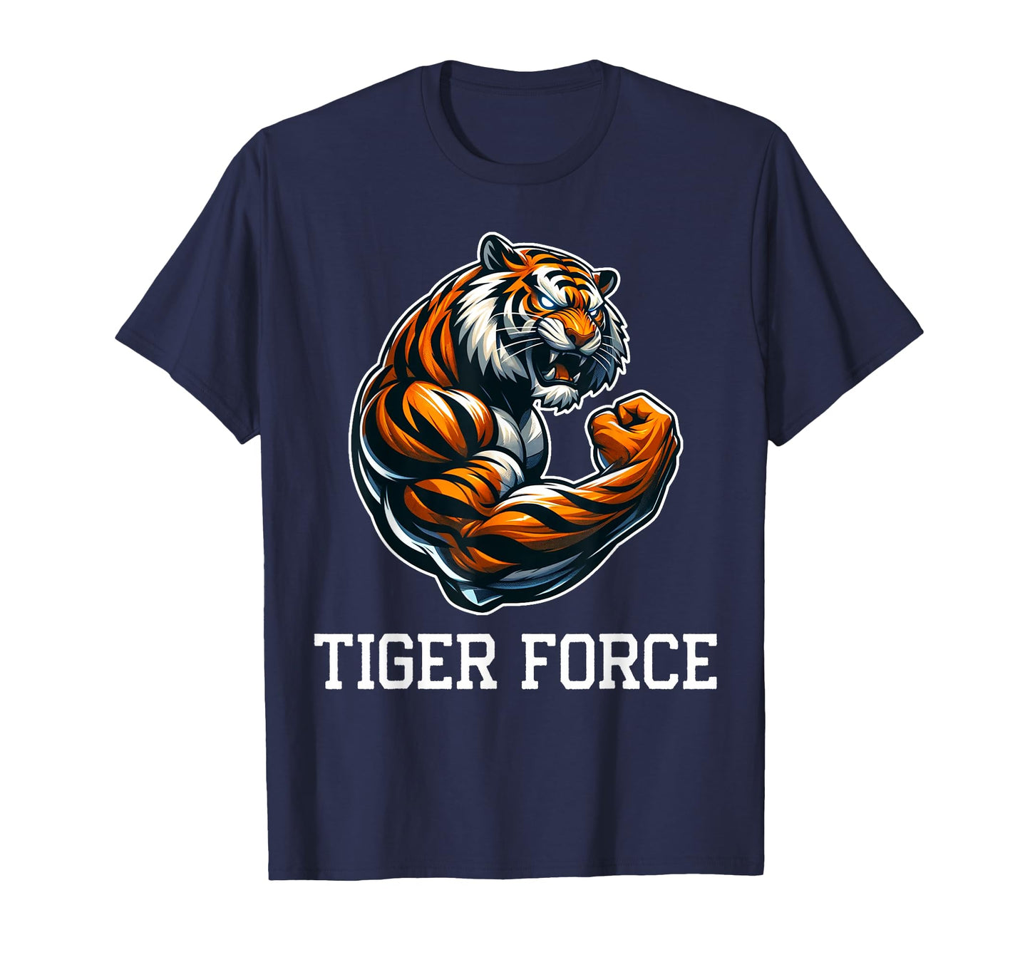Tiger Force Wild Animal Lover Wildlife Nature Graphic T-Shirt
