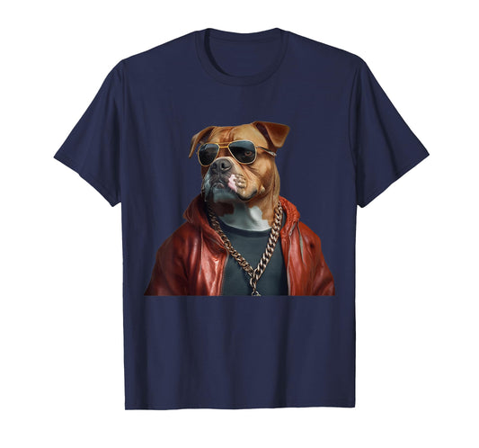 Thug Gangster Life Dog For Hip Hop Fans & dog Meme lovers Men Women T-Shirt