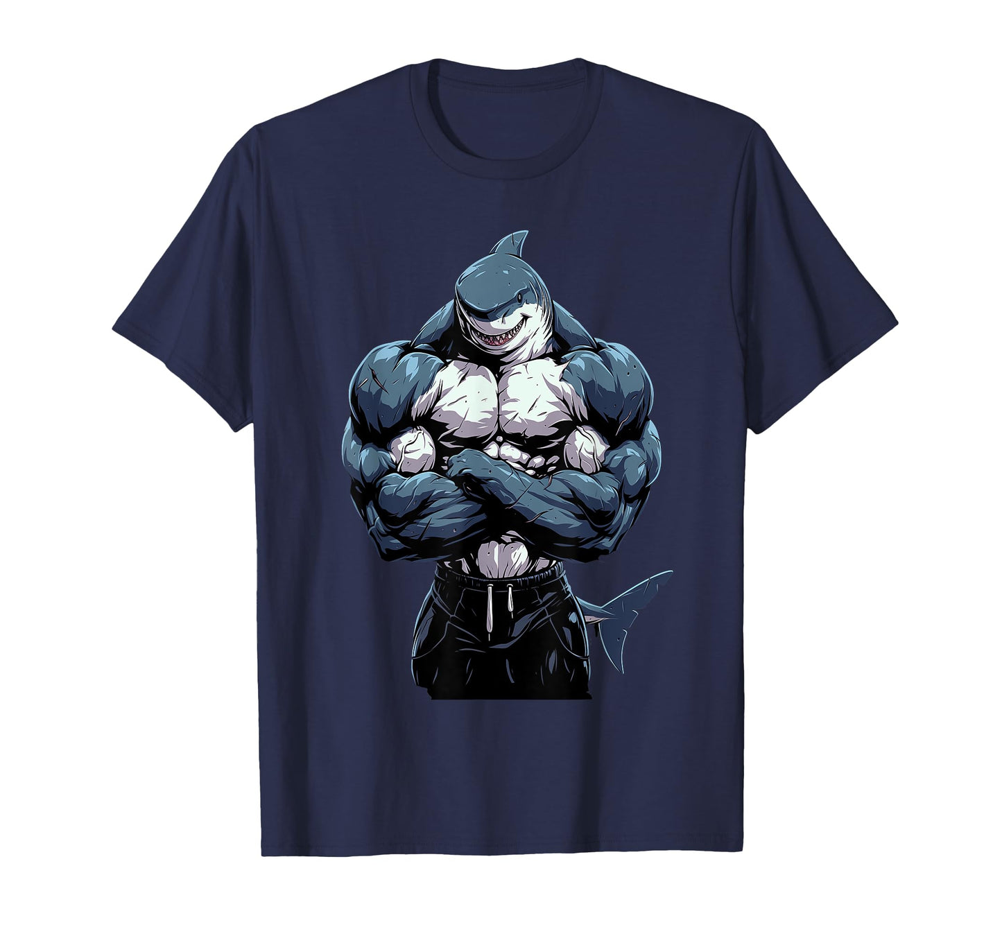 Body Builder Shark With Muscles T-Shirt