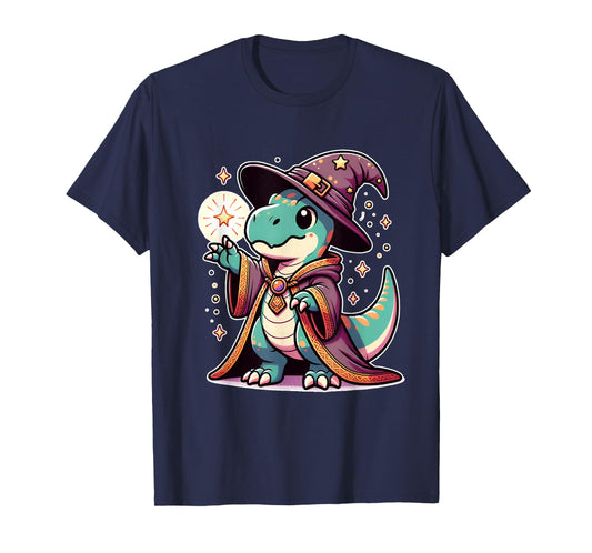 Halloween wizard funny dinosaur T-Shirt