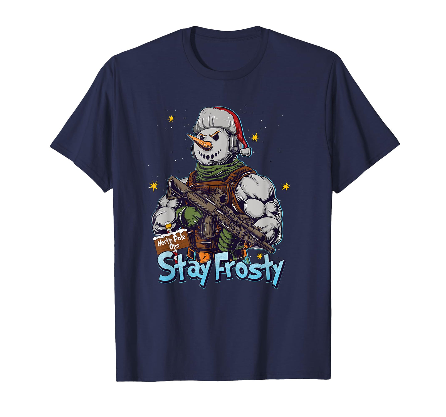 Funny Stay Frosty Soldier Saying I'm Ready Military Veteran T-Shirt