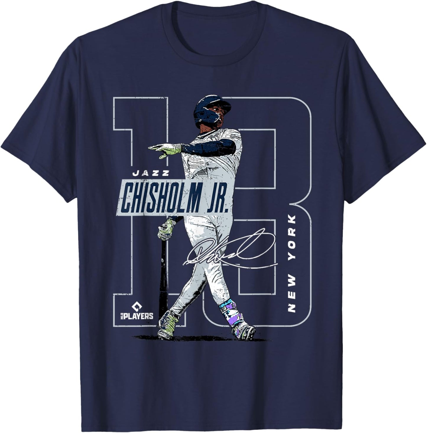 Jazz Chisholm | New York Y MLB Baseball Players| MLBJCH204M T-Shirt