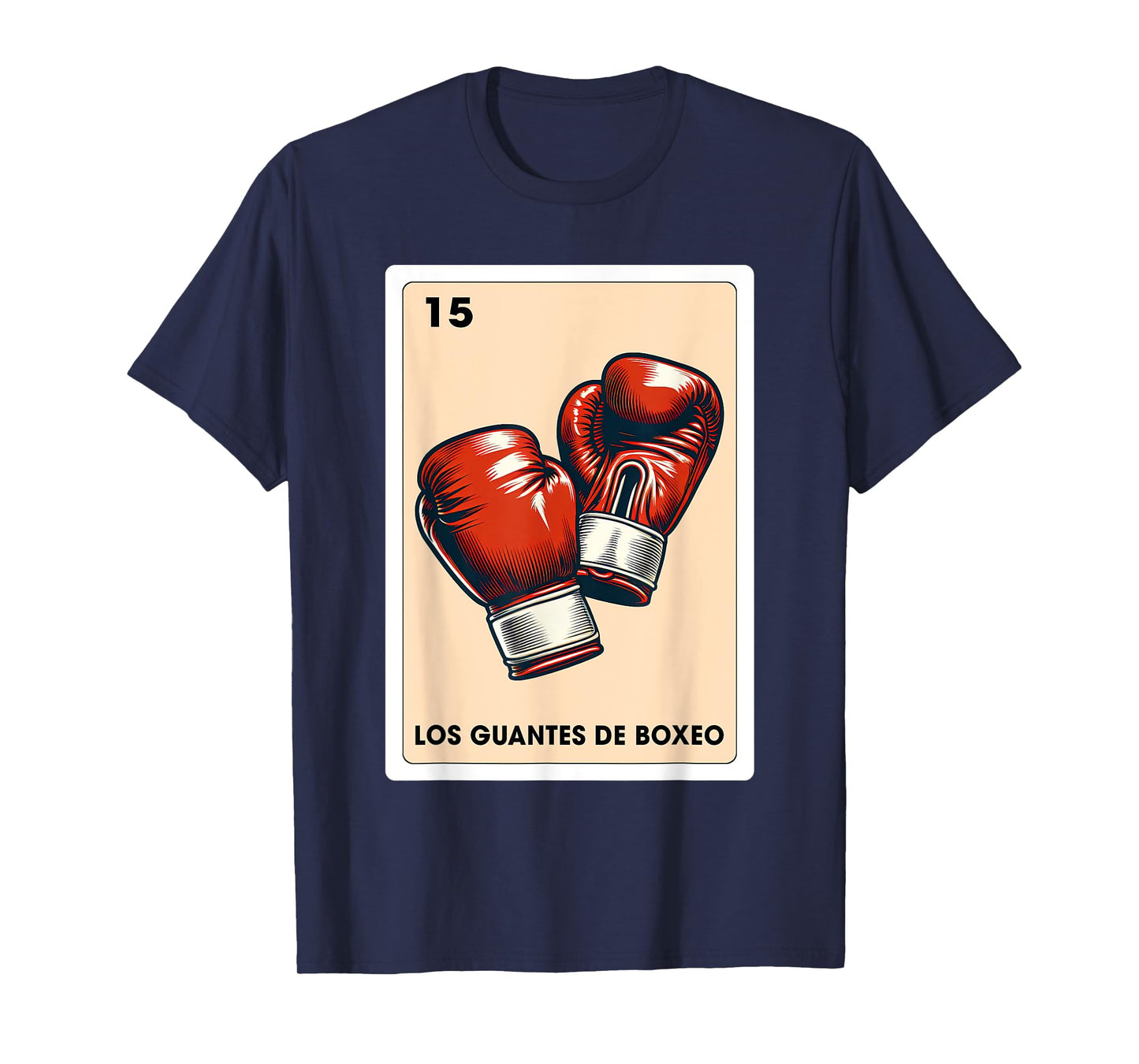 Mexican Boxing Lover Los Guantes De Boxeo Mexican Bingo Card T-Shirt