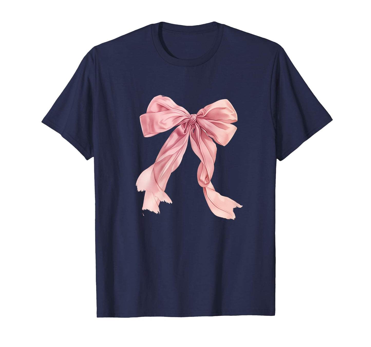 Pink Bow Tops for Women Girls Clothes Trendy Cute Coquette T-Shirt
