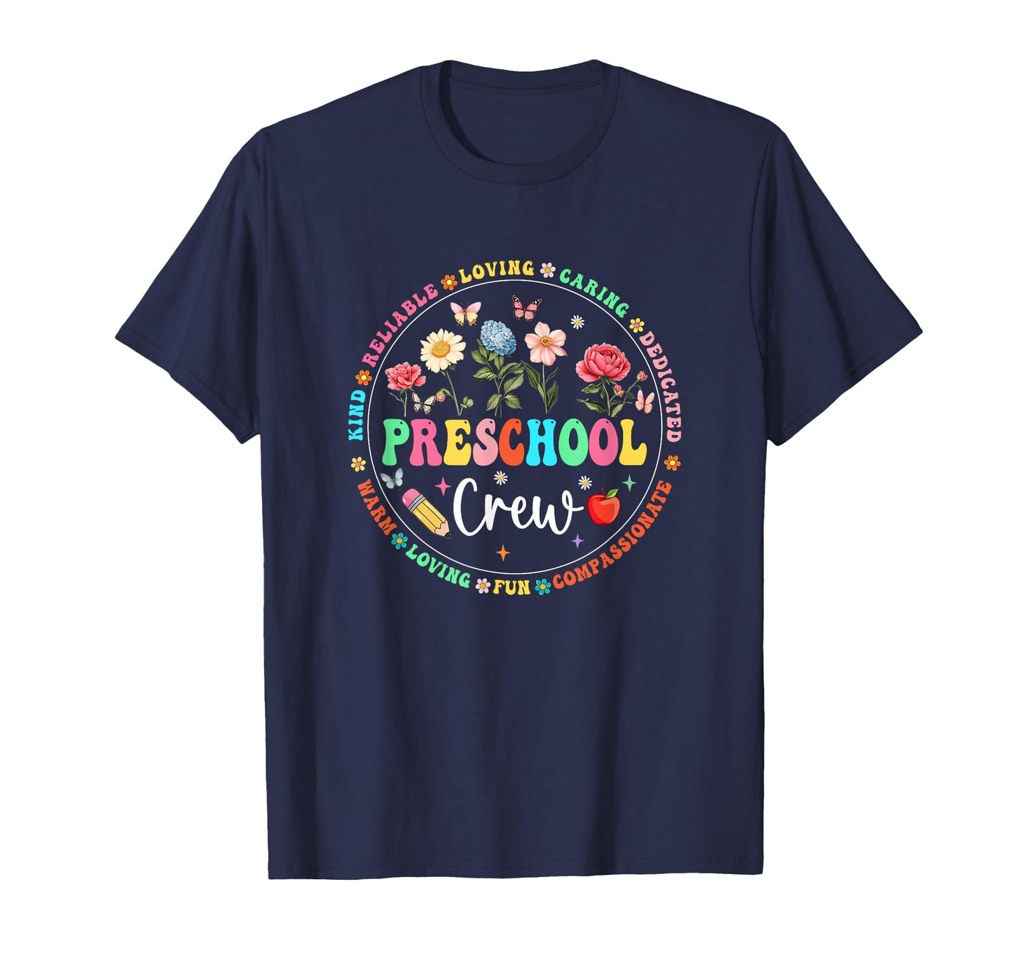 Preschool Crew Back to School Kindergarten Teacher Kids T-Shirt