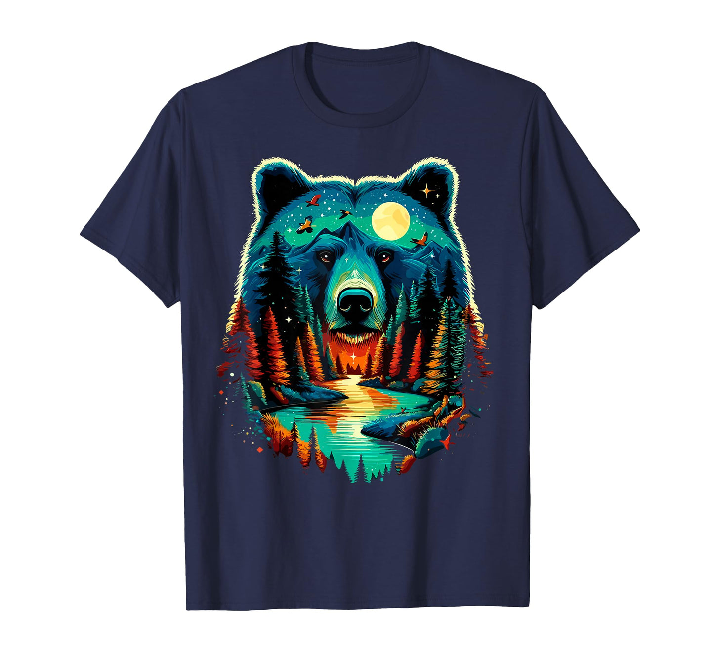 Forest Bear Wildlife Animal Nature Camping T-Shirt