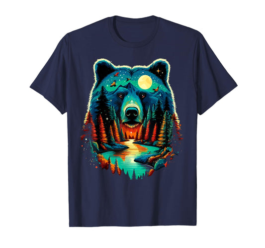 Forest Bear Wildlife Animal Nature Camping T-Shirt