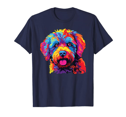 Watercolor Colorful Lagotto Romagnolo Dogs T-Shirt