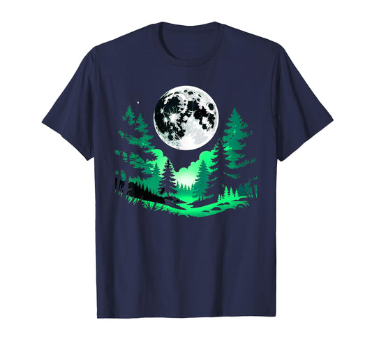 Trees Wildlife Nature Vintage Forest Retro Outdoor Graphic T-Shirt