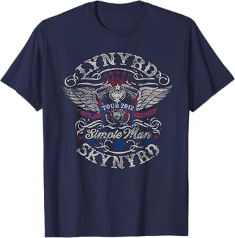 Lynyrd Skynyrd Tour 2012 Simple Man Vintage Gifts Design T-Shirt