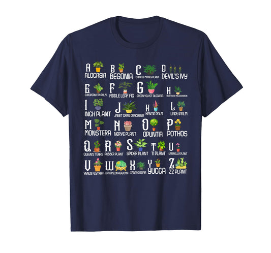 Plant Alphabet ABC Back To School Teacher Educational T-Shirt
