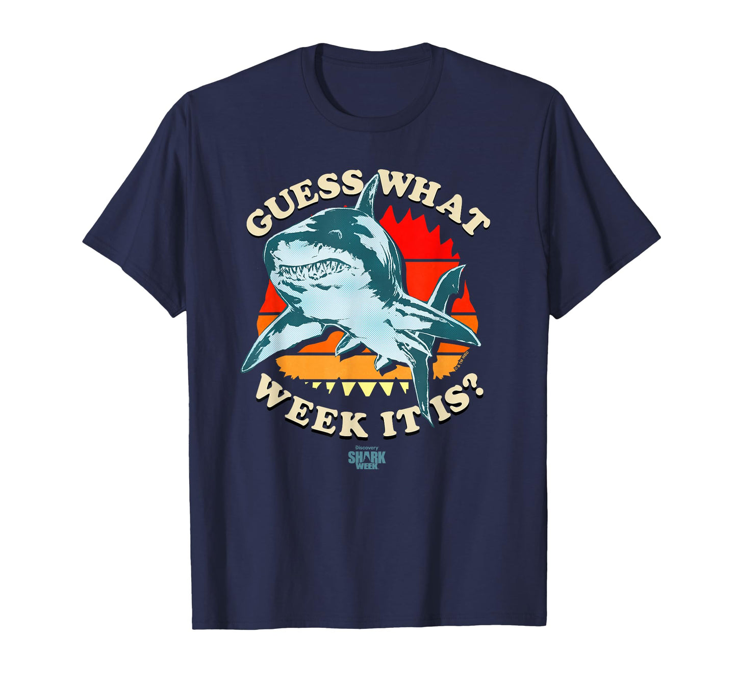 Shark Week Officially Licensed Guess The Week T-Shirt