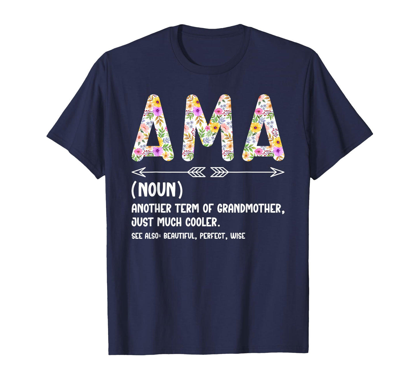 Ama Definition Ama Grandma Ama Grandmother T-Shirt