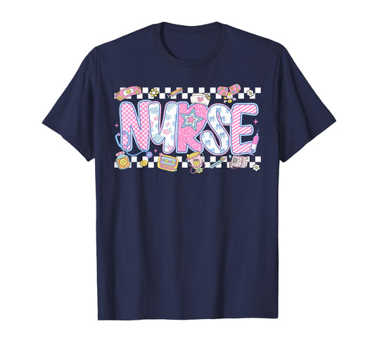 RN Nurse Floral Print Registered Nurse Nursing School Women T-Shirt