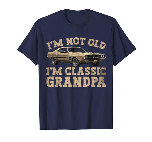 Funny Grandpa Classic Car Graphic for Grandpa on fathers day T-Shirt