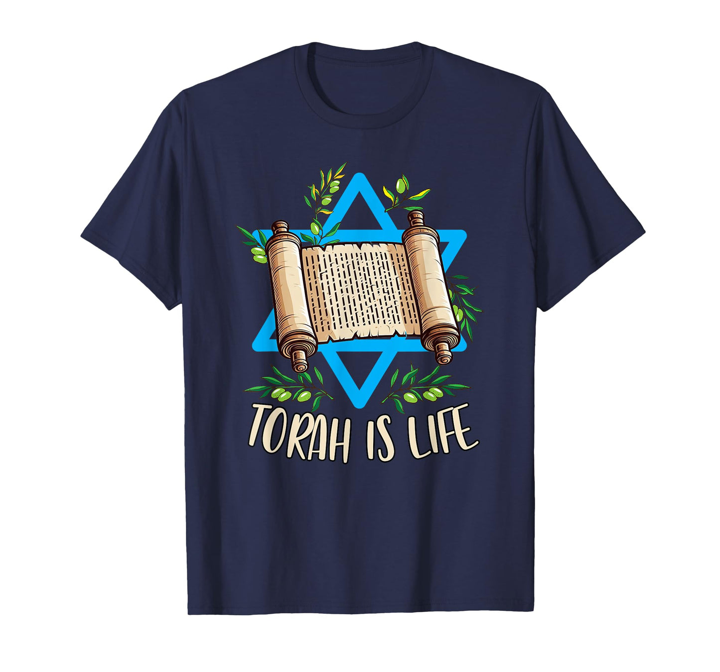Torah Scroll Jewish Happy Simchat Torah Hebrew Torah Is Life T-Shirt