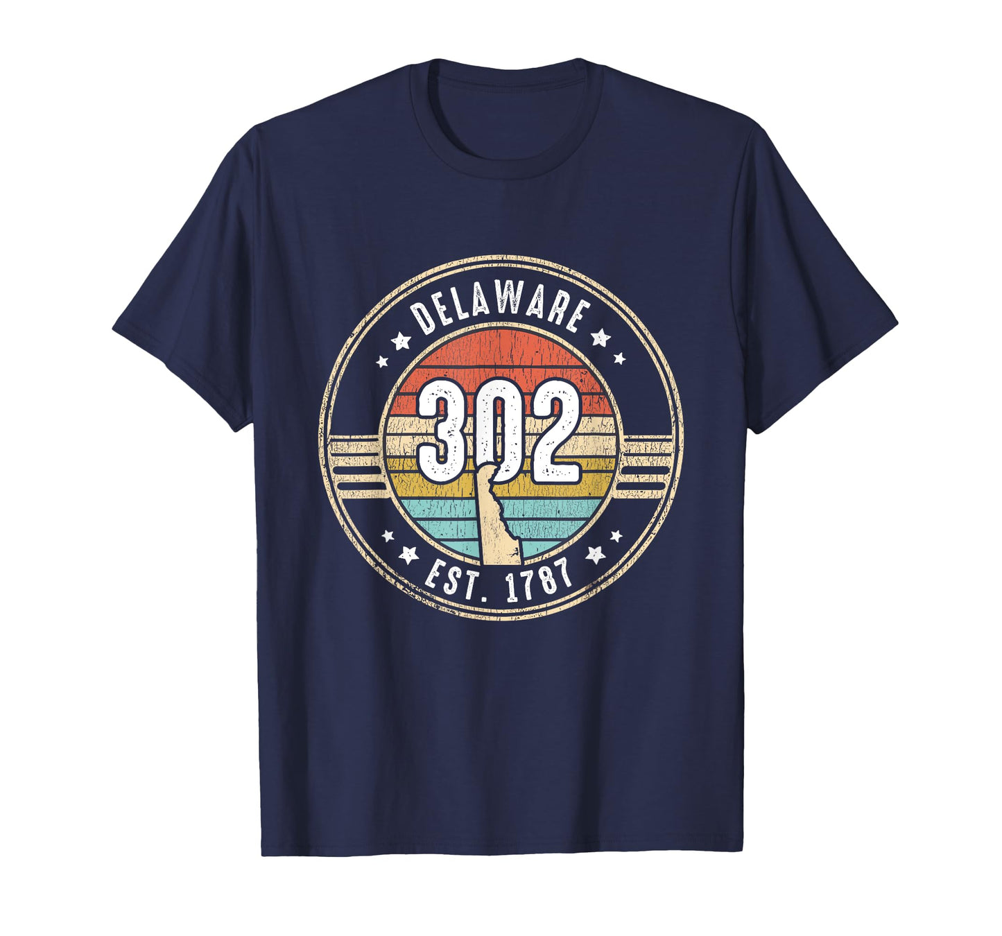 Delaware Area Code 302 Home State Pride Souvenir T-Shirt