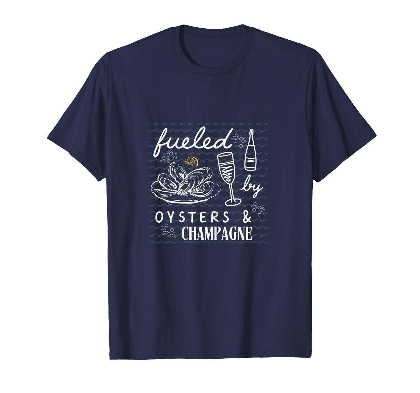 Fueled by Oysters and Champagne Brunch Club Womens Bougie T-Shirt