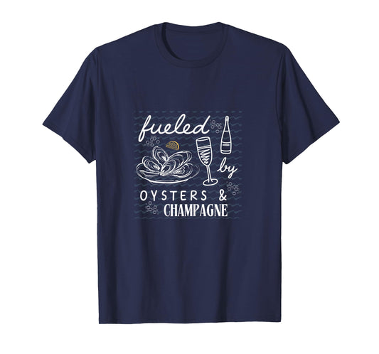 Fueled by Oysters and Champagne Brunch Club Womens Bougie T-Shirt