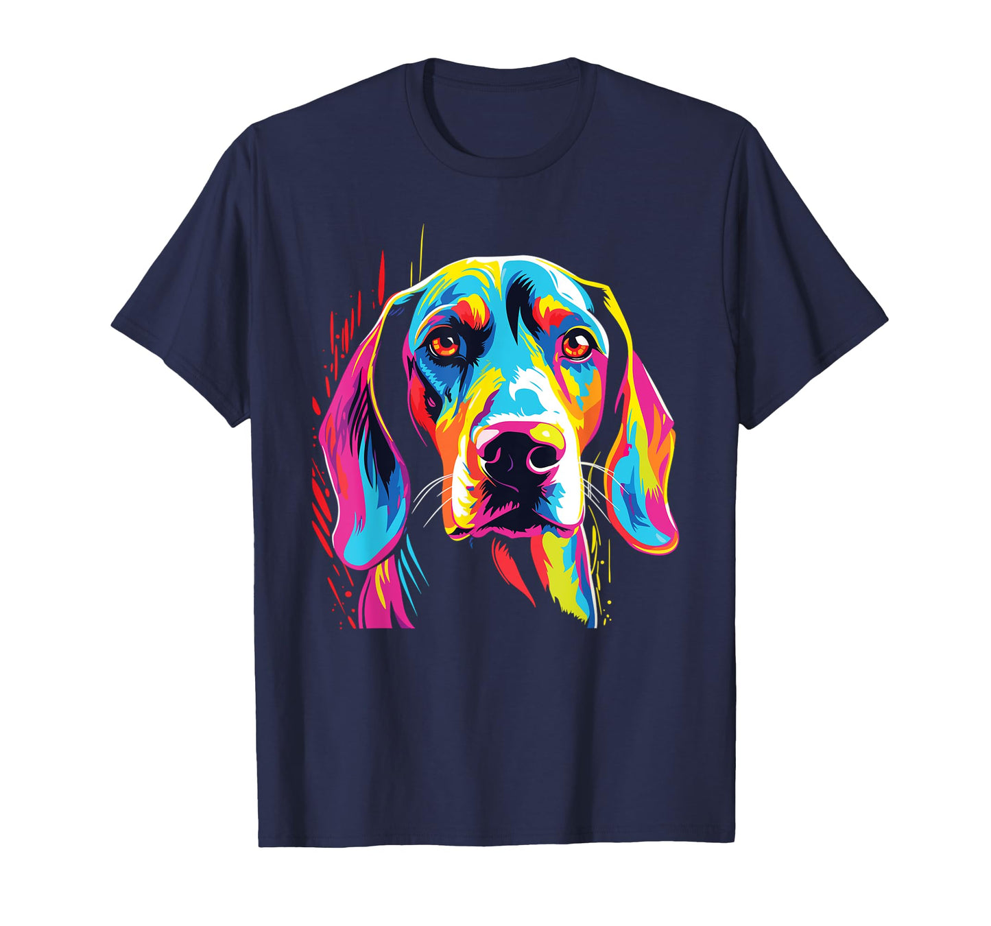 Watercolor Colorful Treeing Walker Coonhound Dog T-Shirt for Men Women Girls Kids