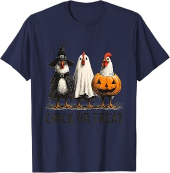 Funny Halloween Tee Halloween Chicken Chick Or Treat T-Shirt