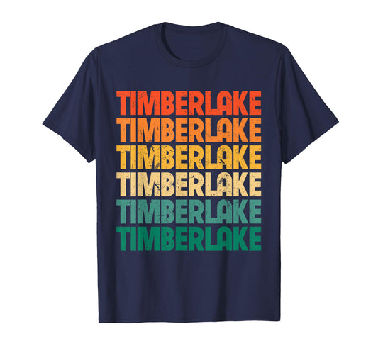 Vintage Timberlake First Name I Love Timberlake Retro Funny T-Shirt
