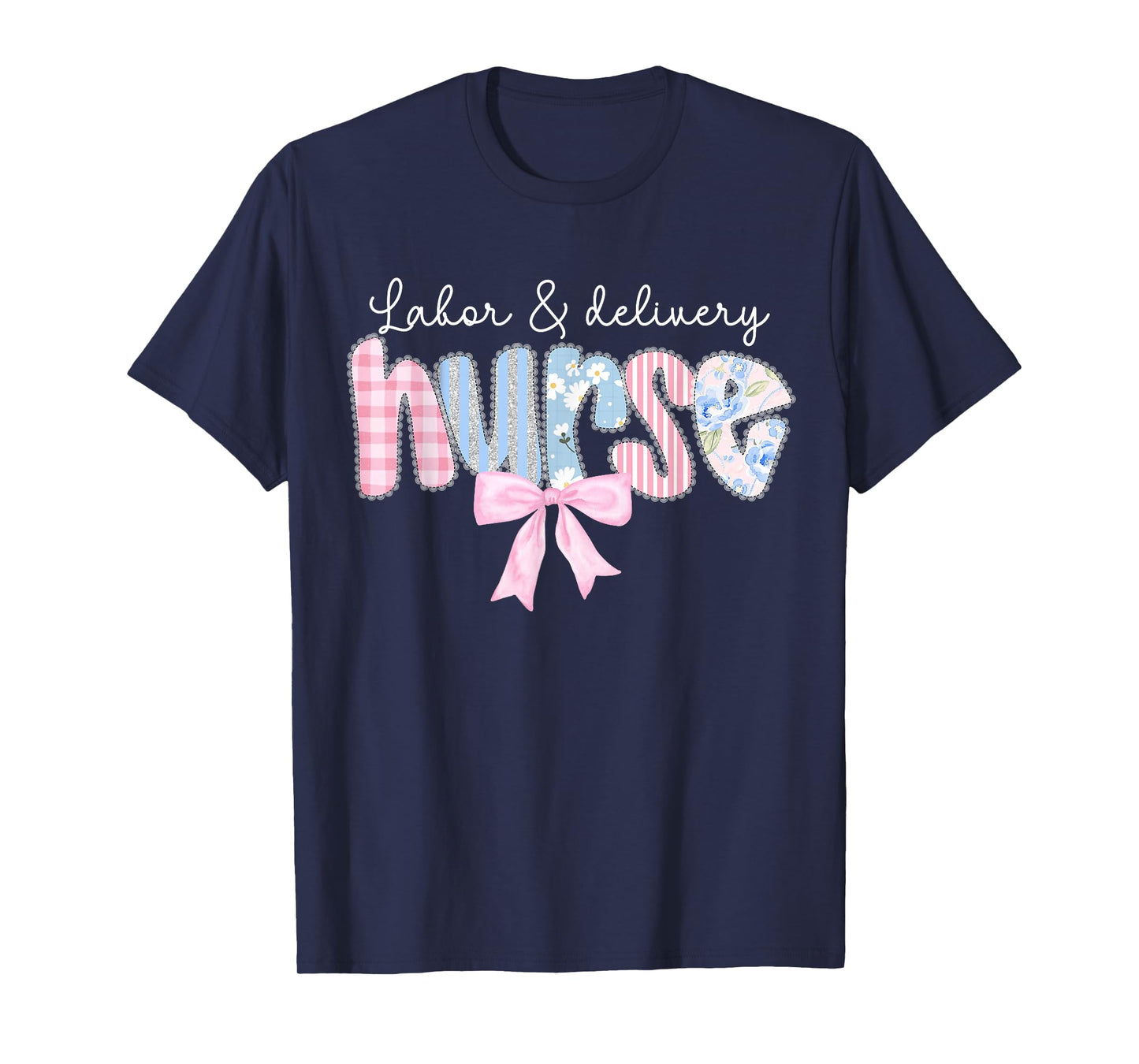 Labor & Delivery Nurse Coquette Bow Mother and Baby Nursing T-Shirt