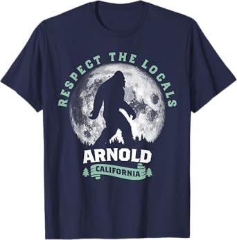 Arnold California Bigfoot Night Walk Retro T-Shirt
