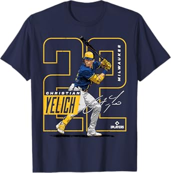 Christian Yelich | Milwaukee MLB Baseball Players| MLBCY201M T-Shirt