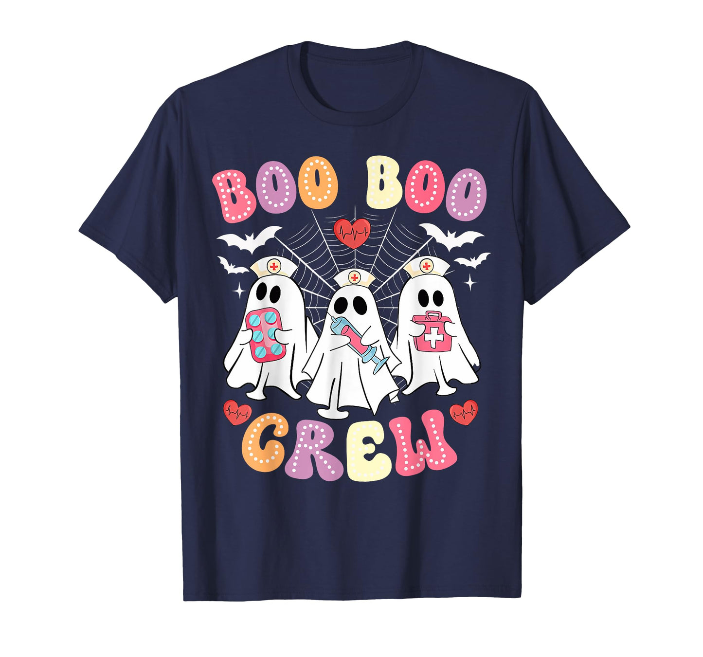 Funny Nurse Life Halloween Matching Boo Boo Crew Nurse T-Shirt