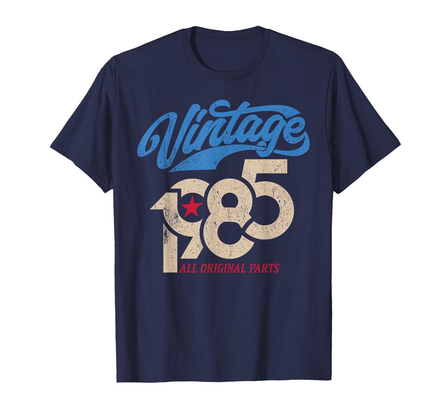 Vintage 1985 Retro 40th Birthday for Men USA Flag Style T-Shirt