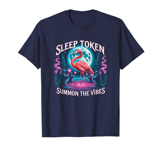 Flamingo Ritual Sleep Token Aesthetic Moon Vibes T-Shirt