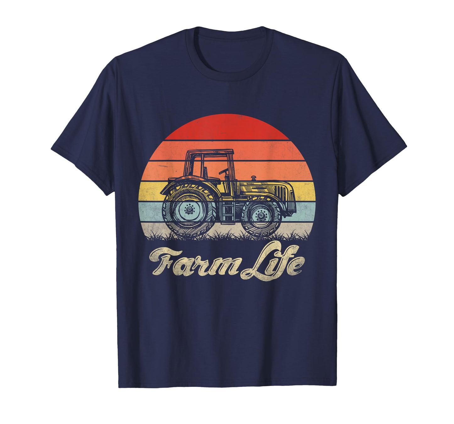 Support Local Farmers Vintage Tractor Farm Life Mens & Women T-Shirt
