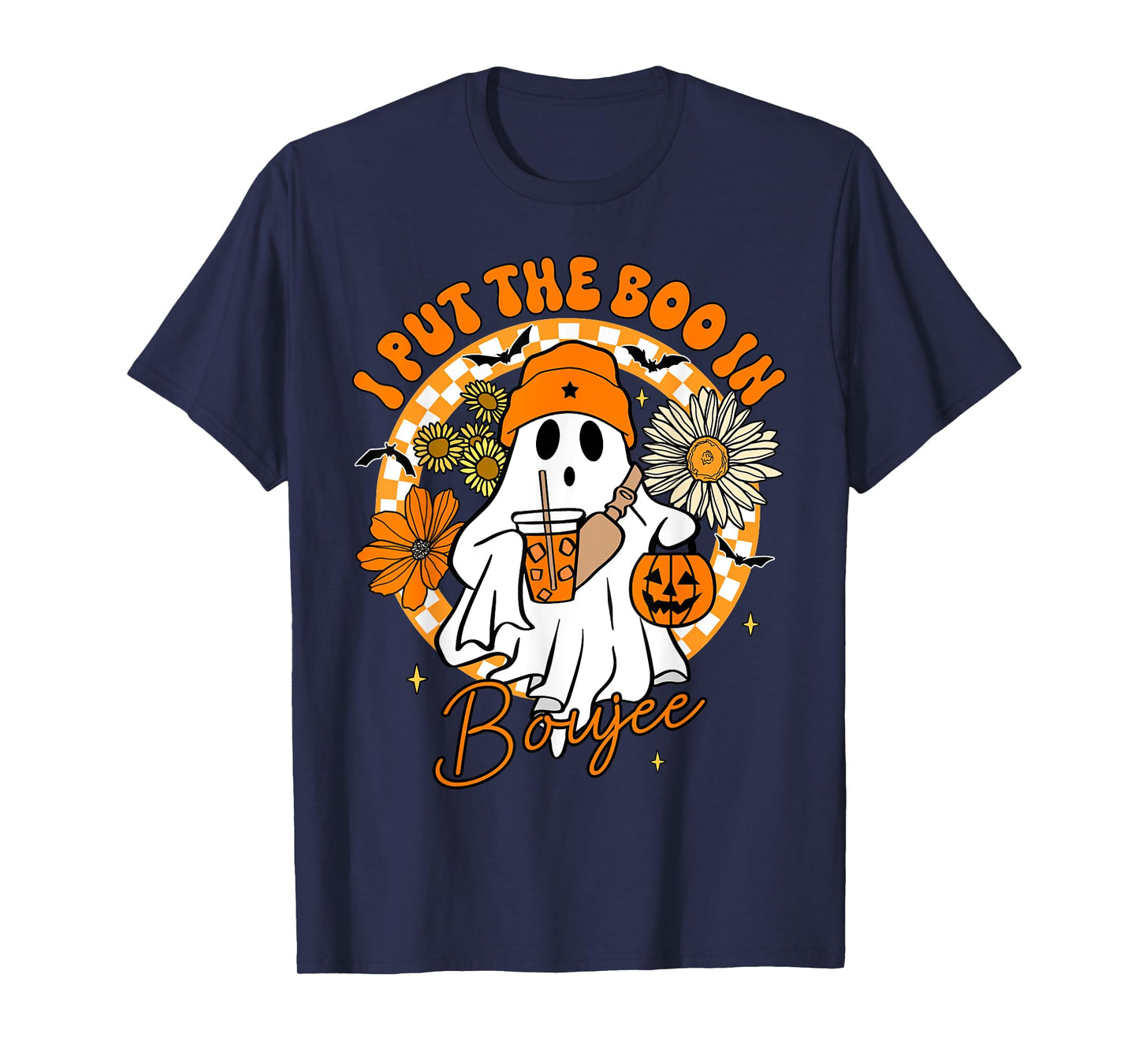 I Put The Boo In Boujee Cute Ghost Boojie Halloween Women T-Shirt