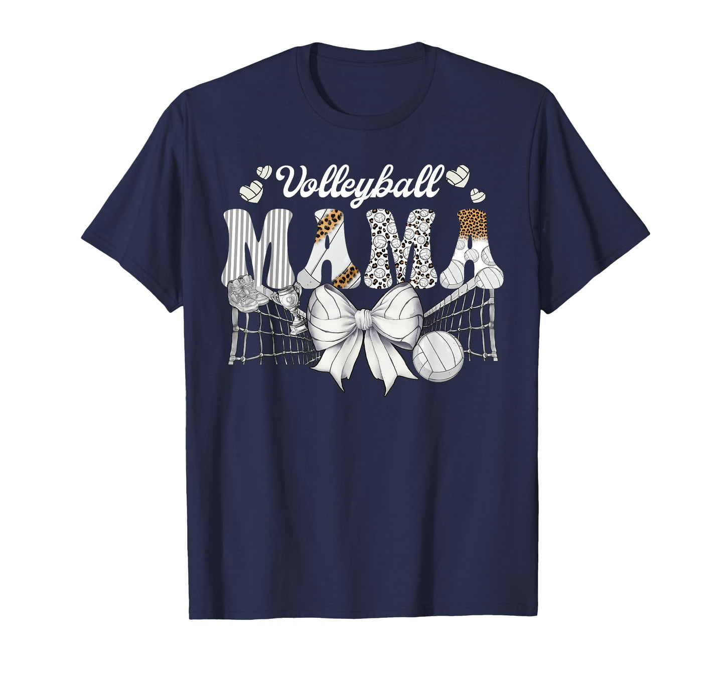 Volleyball Mom Volleyball Mama Cute Mom Life Volleyball T-Shirt