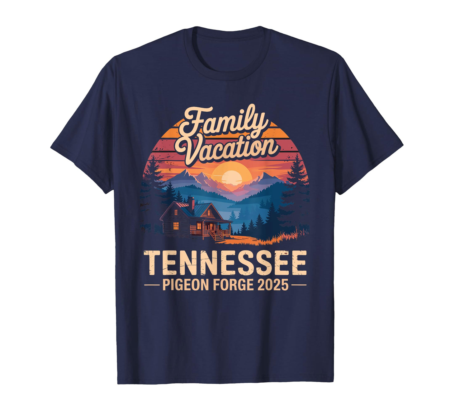 Tennessee Smoky Mountains Family Vacation 2025 Pigeon Forge T-Shirt