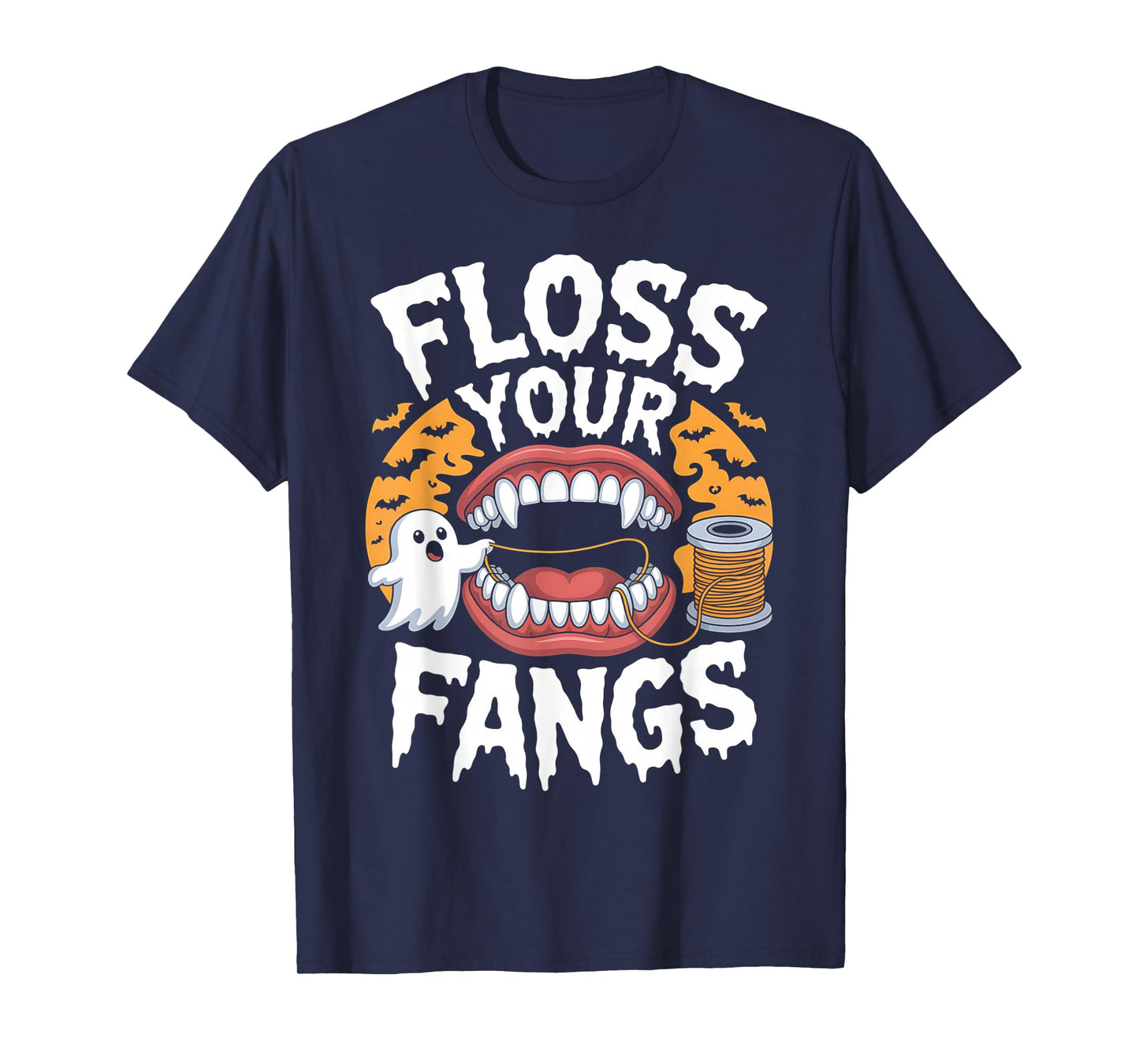 Floss Your Fangs Dental Halloween Shirt Dentist Halloween T-Shirt