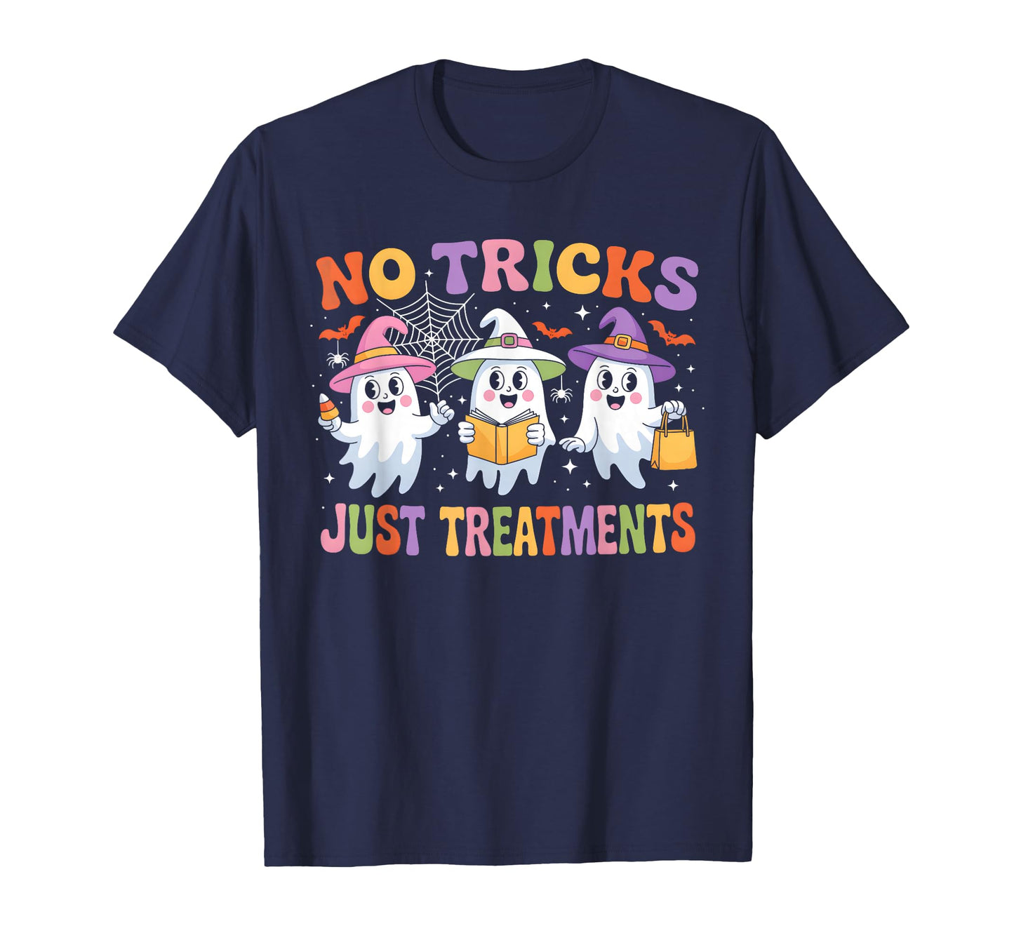 Funny Nurse Ghost for Scrub Life & Nursing Halloween Lovers T-Shirt