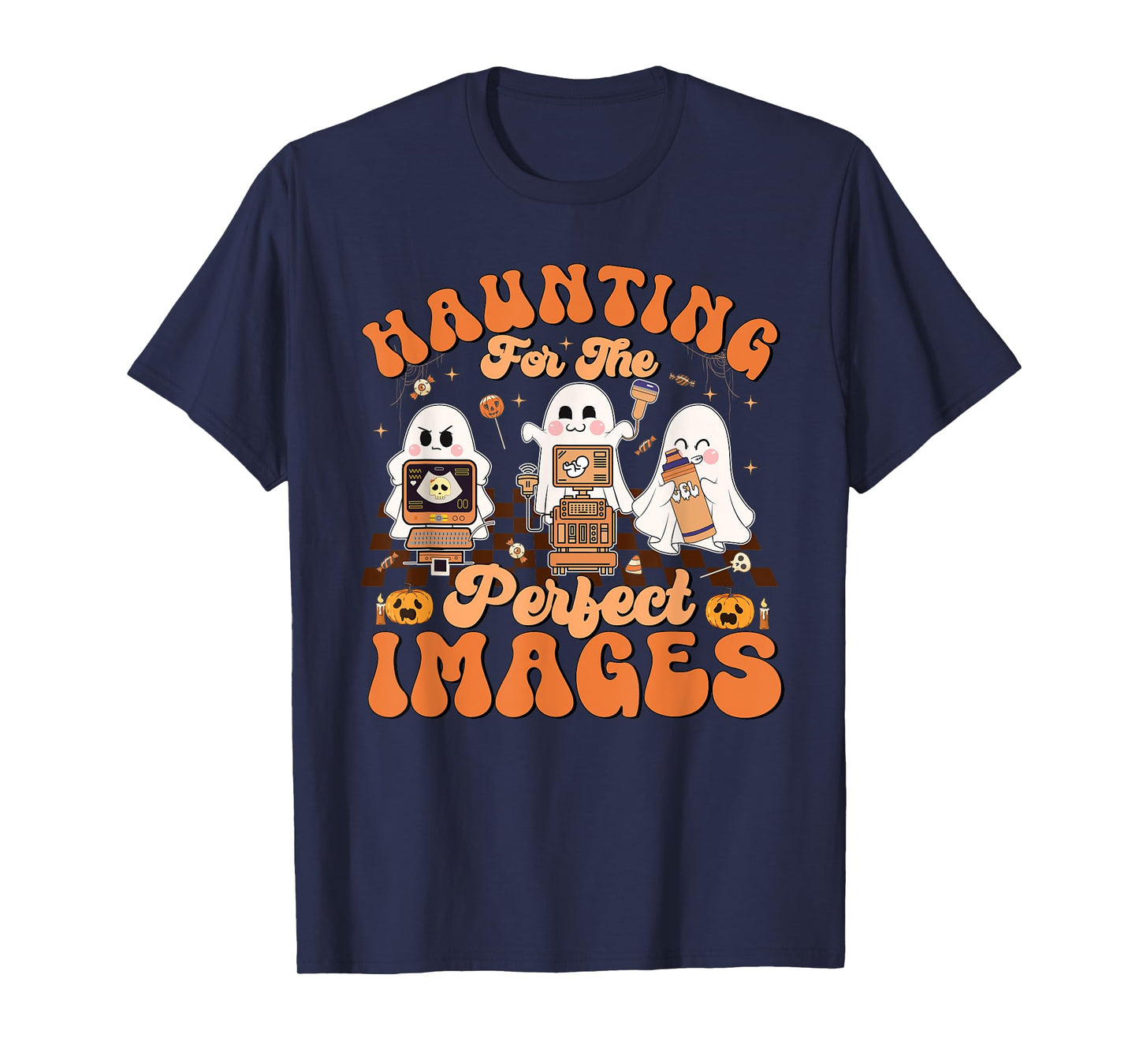 Haunting For The Perfect Images Medical Ultrasound Tech T-Shirt