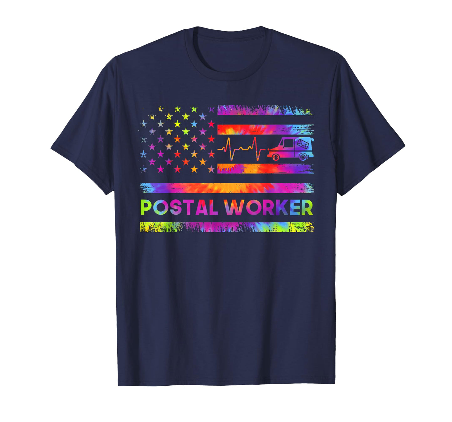 Postal Worker Vintage USA American Flag US Postal Service T-Shirt