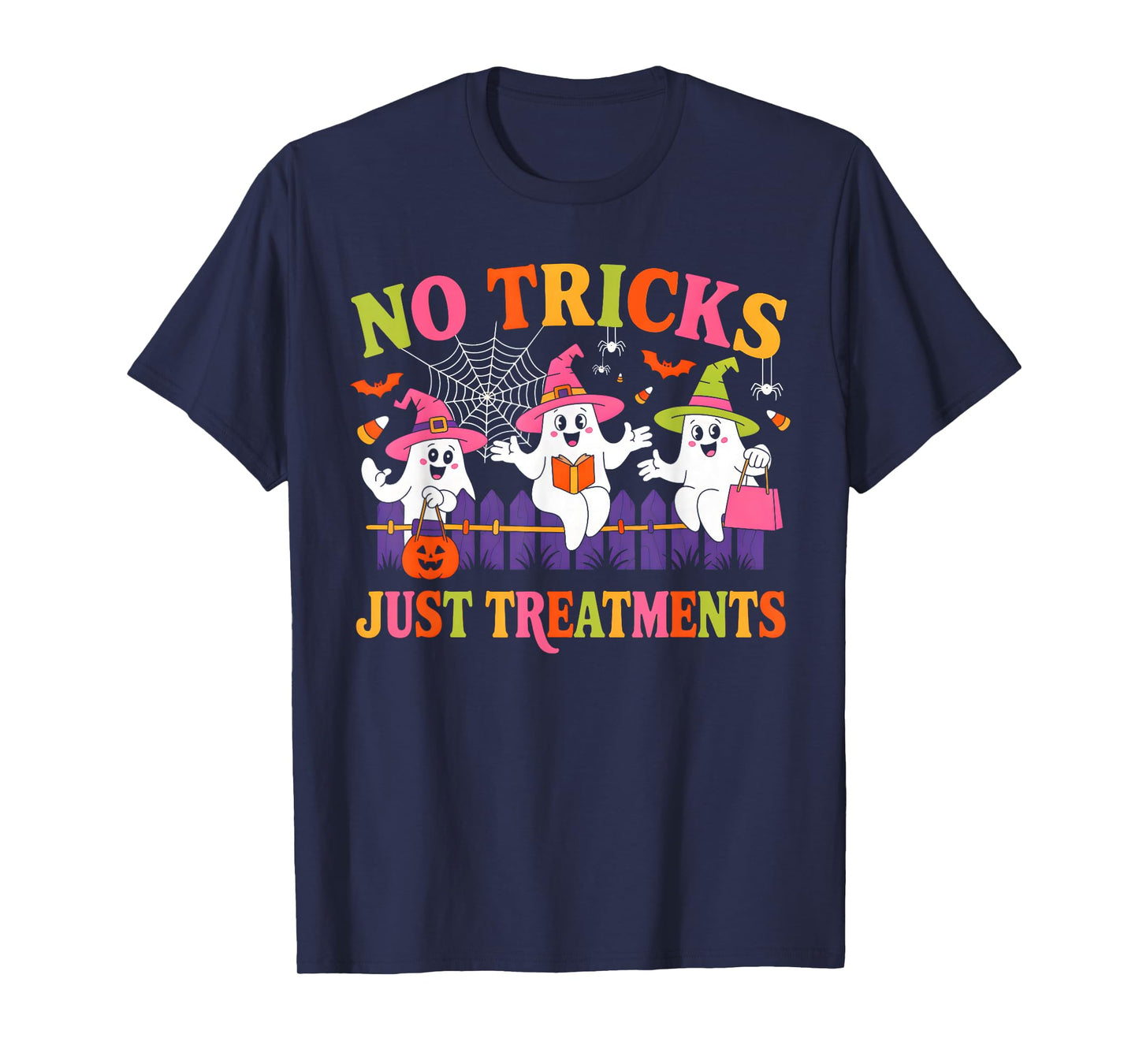 Funny Nurse Ghost for Scrub Life & Nursing Halloween Lovers T-Shirt